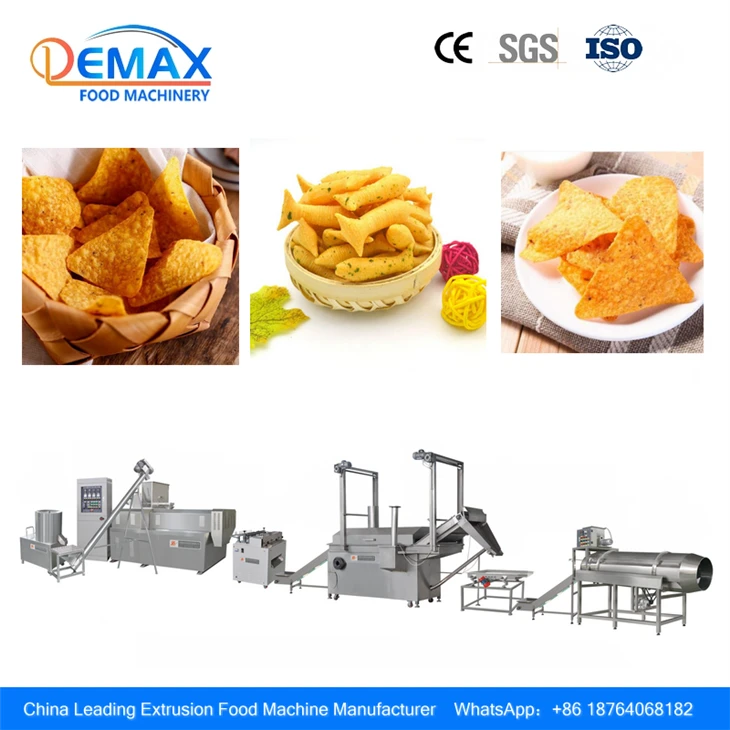Industrial Bugles Chips Frying And Seasoning Processing Line best